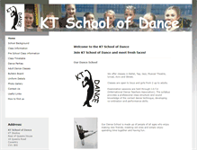 Tablet Screenshot of ktschoolofdance.co.uk